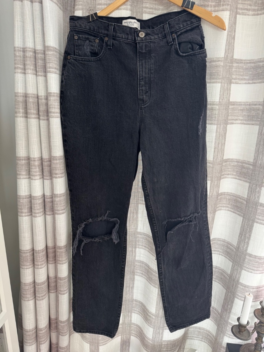 Abercrombie 90s Strait Ultra High Rise Jeans